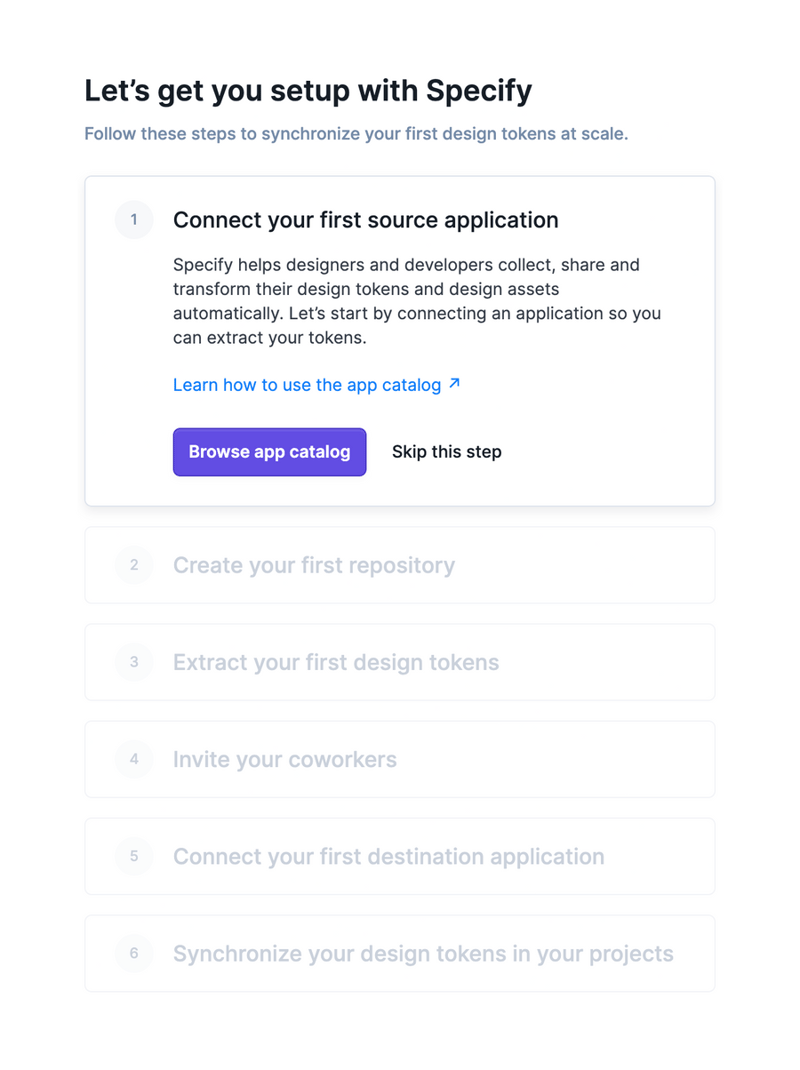 Specify
				stepper ui component