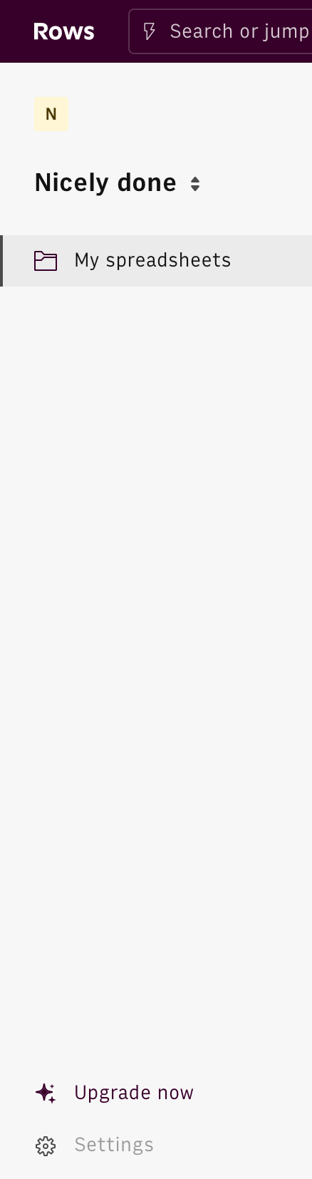 Rows
				vertical navigation ui component
