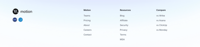 Motion
				footer ui component