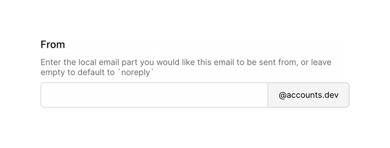 Clerk
				input text ui component