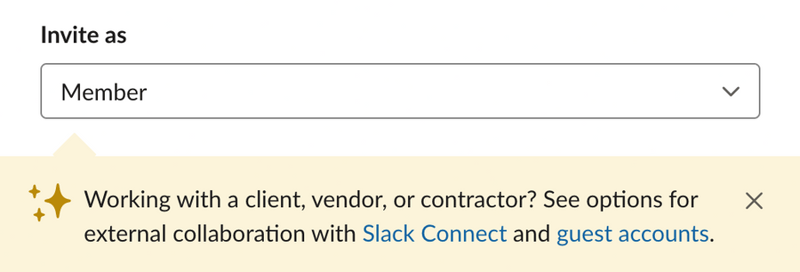 Slack
				tips ui component