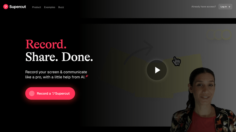 Supercut
				hero section ui component