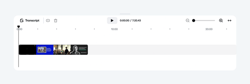 Vimeo
				timeline & history ui component