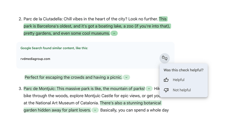 Gemini
				feedback ui component