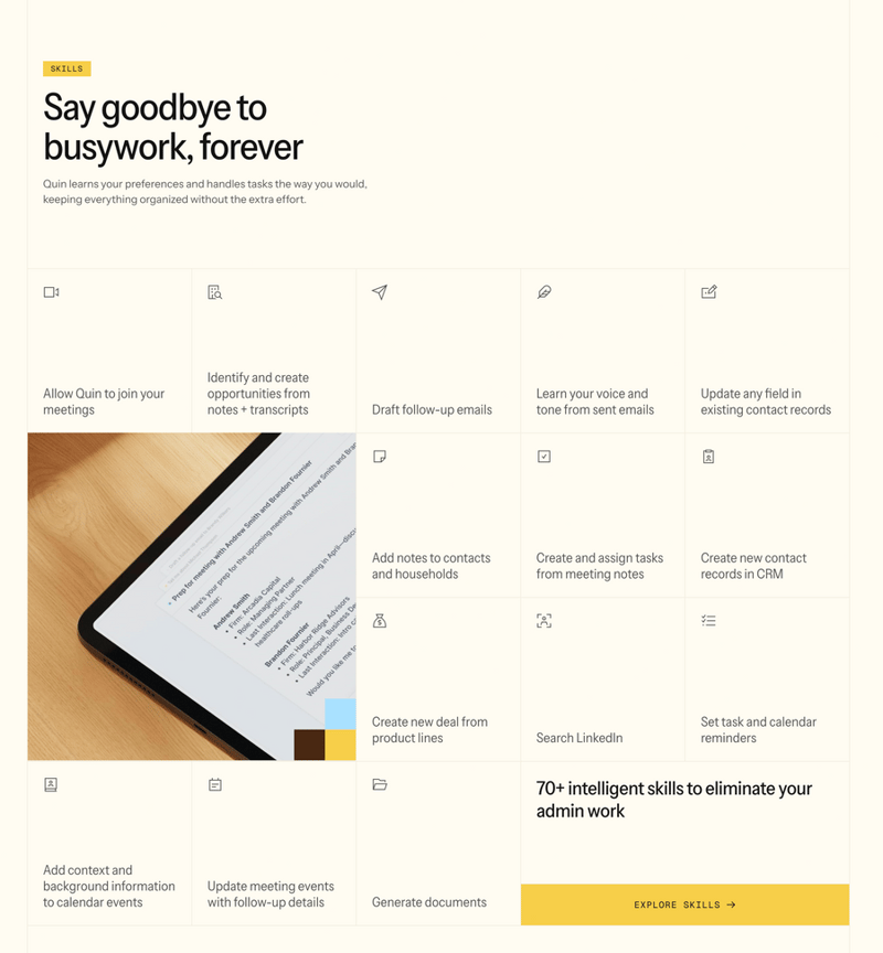 Quin
			grid onboarding automation ui component