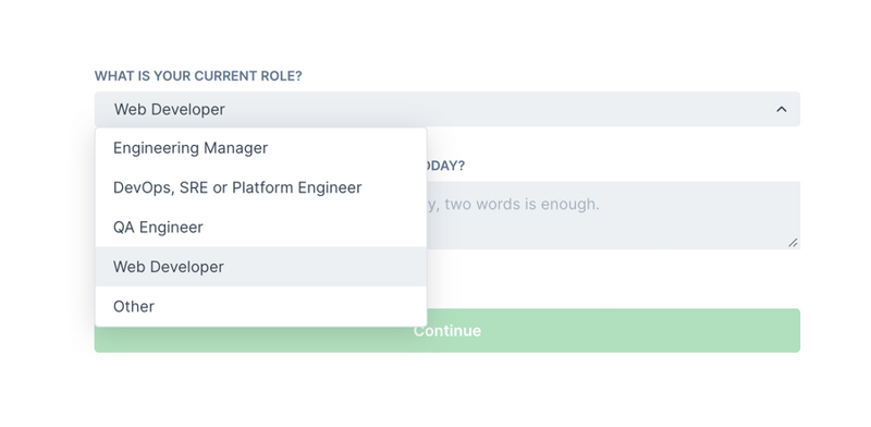 Checkly
				input select ui component