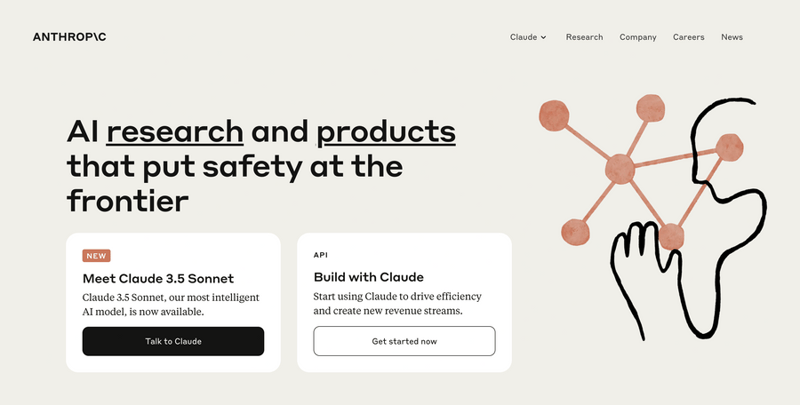 Anthropic
				hero section ui component