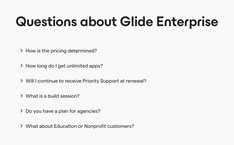 Glide
				faq ui component