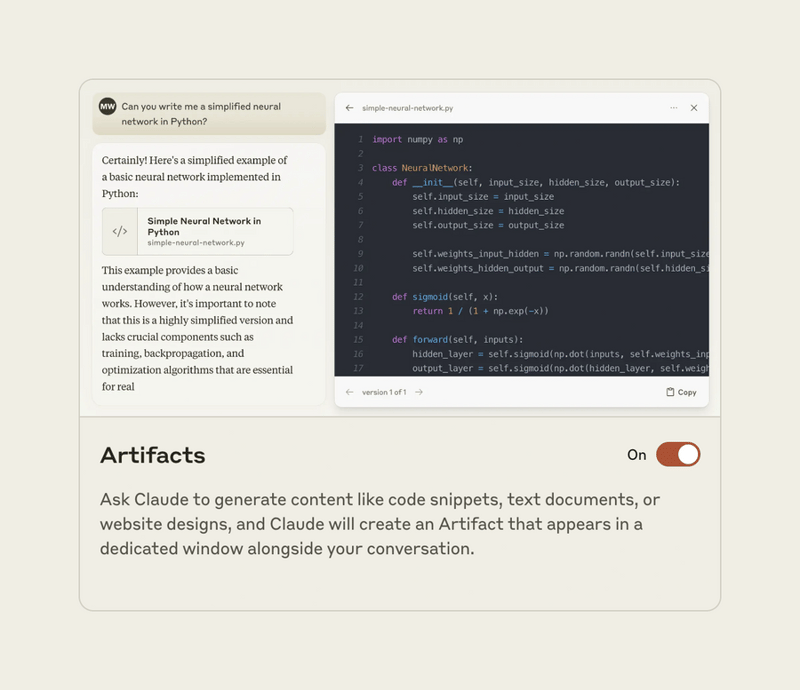 Claude
				toggle/switch ui component