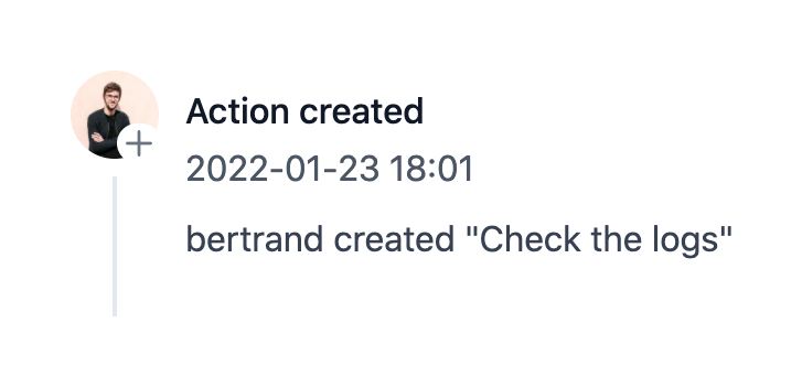 Incident
				timeline & history ui component