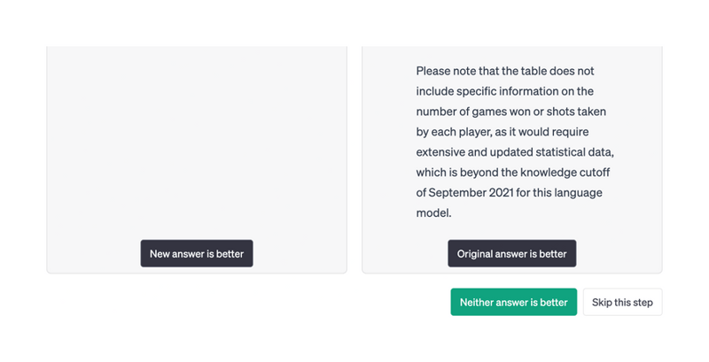 OpenAI
				feedback ui component