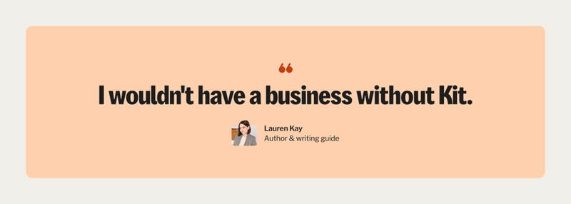 Kit
				testimonial ui component