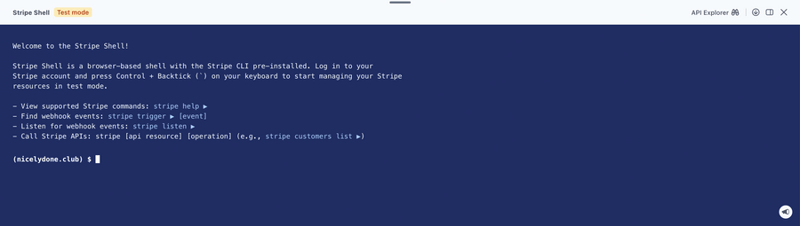 Stripe
				code block ui component