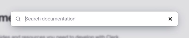 Clerk
				input search ui component