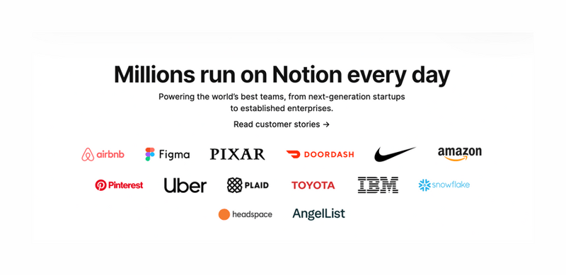 Notion
				social proof ui component