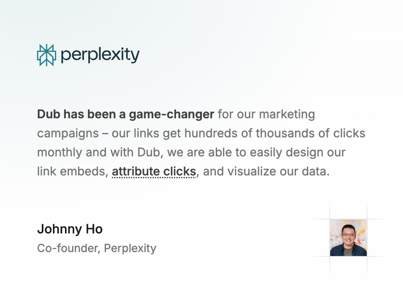 Dub
				testimonial ui component
