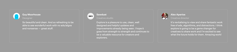 Explore
				testimonial ui component