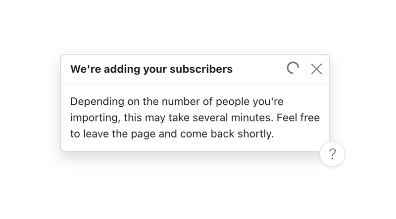 Audienceful
				notification toast ui component