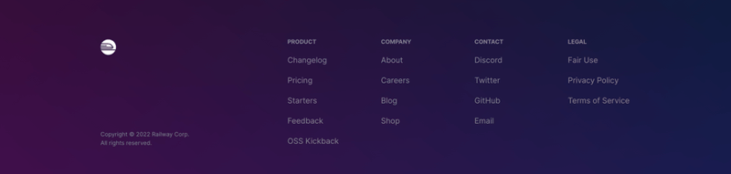 Railway
				footer ui component