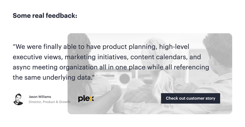 Fibery
				testimonial ui component