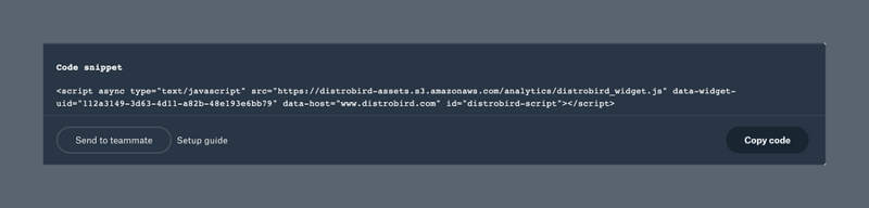 Distrobird
				code block ui component
