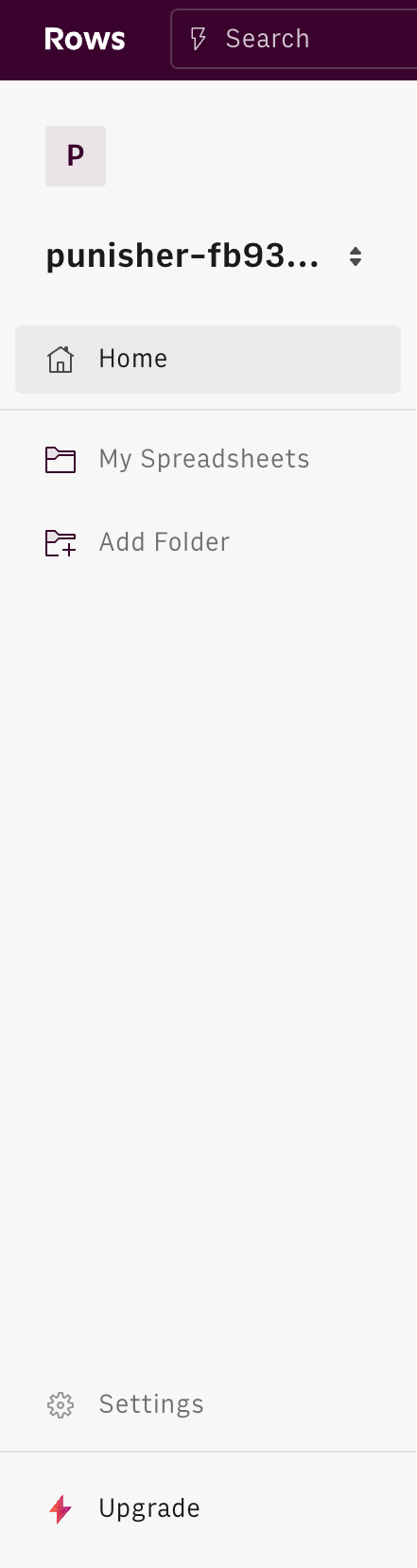 Rows
				vertical navigation ui component