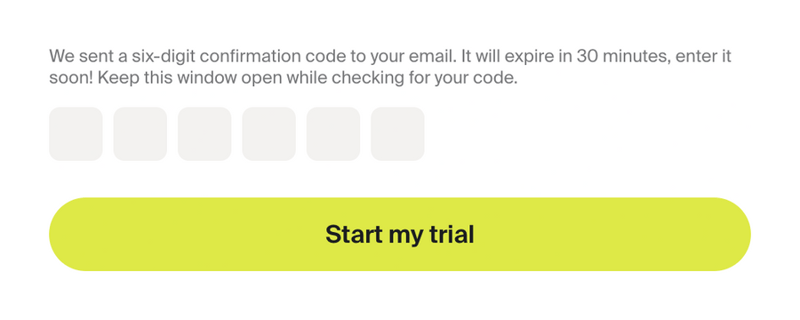 Front
				input code ui component
