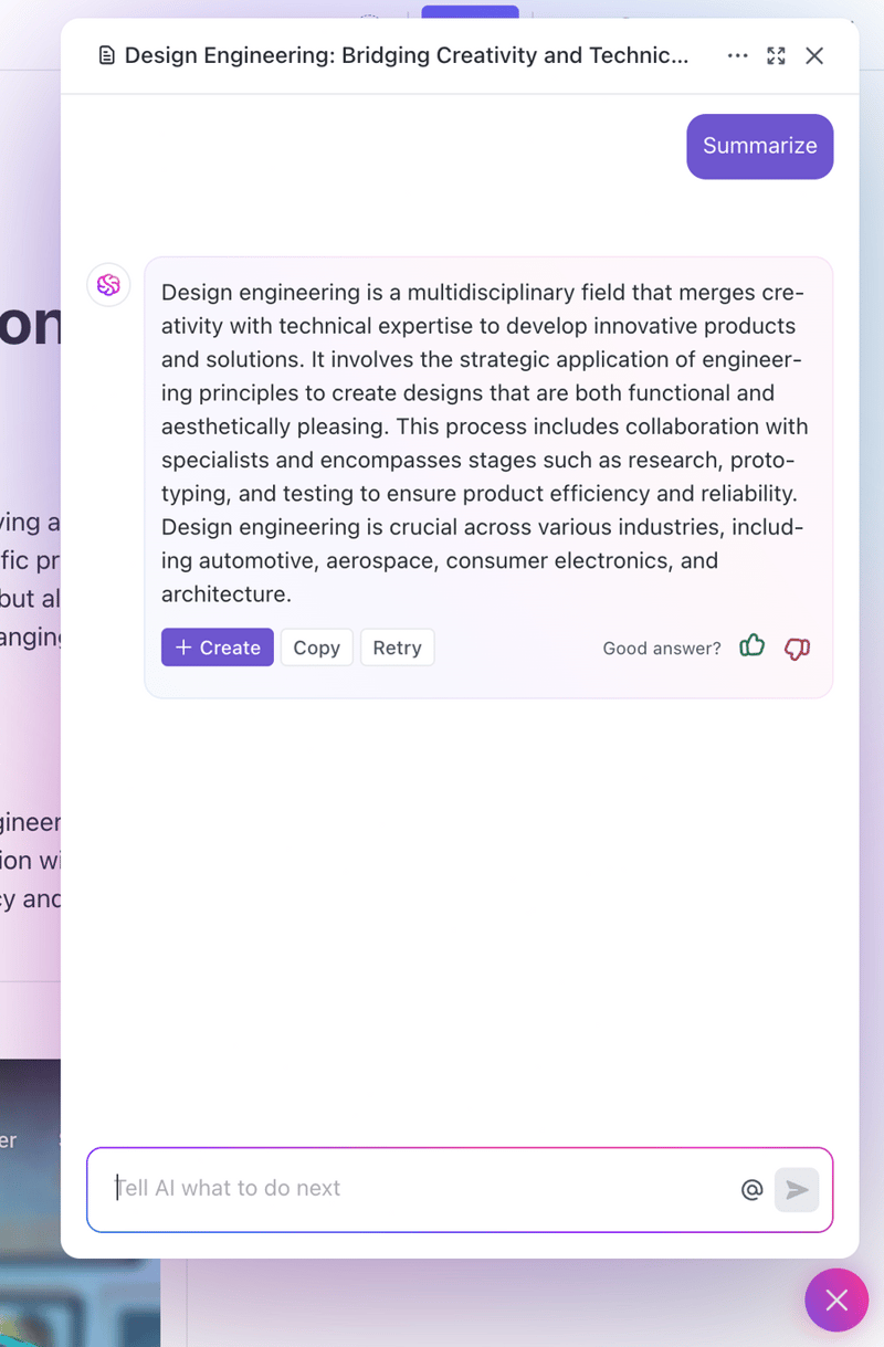 ClickUp
				artificial intelligence ui component