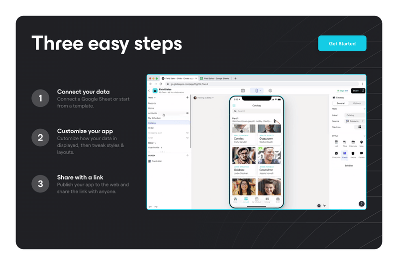 Glide
				stepper ui component