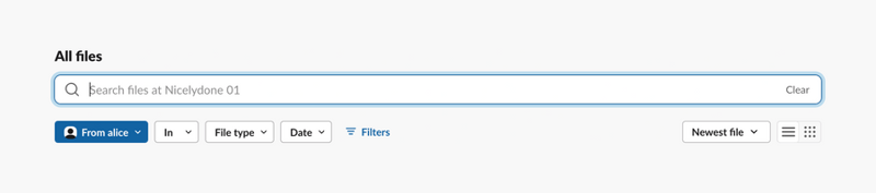 Slack
				input search ui component