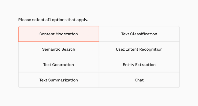 Cohere
				input multi-select ui component