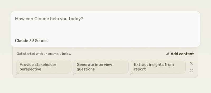 Claude
				artificial intelligence ui component