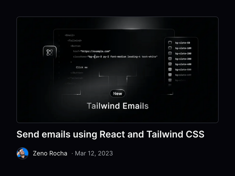 Resend
				card ui component