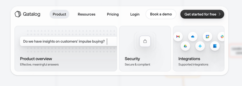 Qatalog
				flyout menu ui component