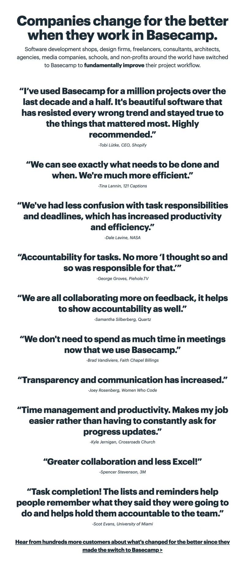 Basecamp
				social proof ui component