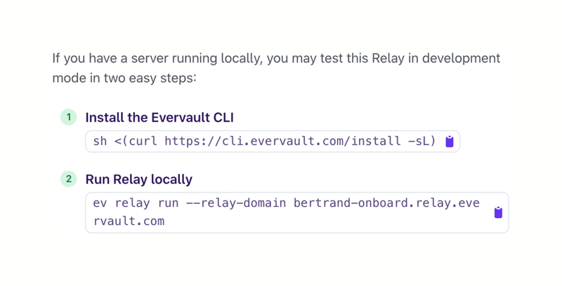 Evervault
				stepper ui component
