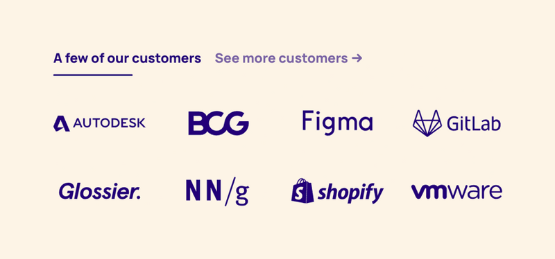 Dovetail
				social proof ui component