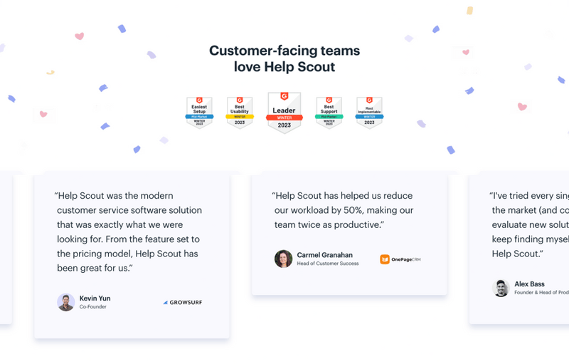 Help Scout
				testimonial ui component