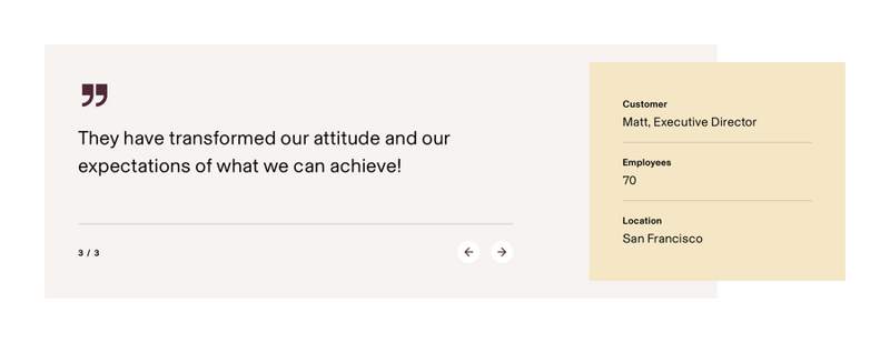 Rippling
				testimonial ui component