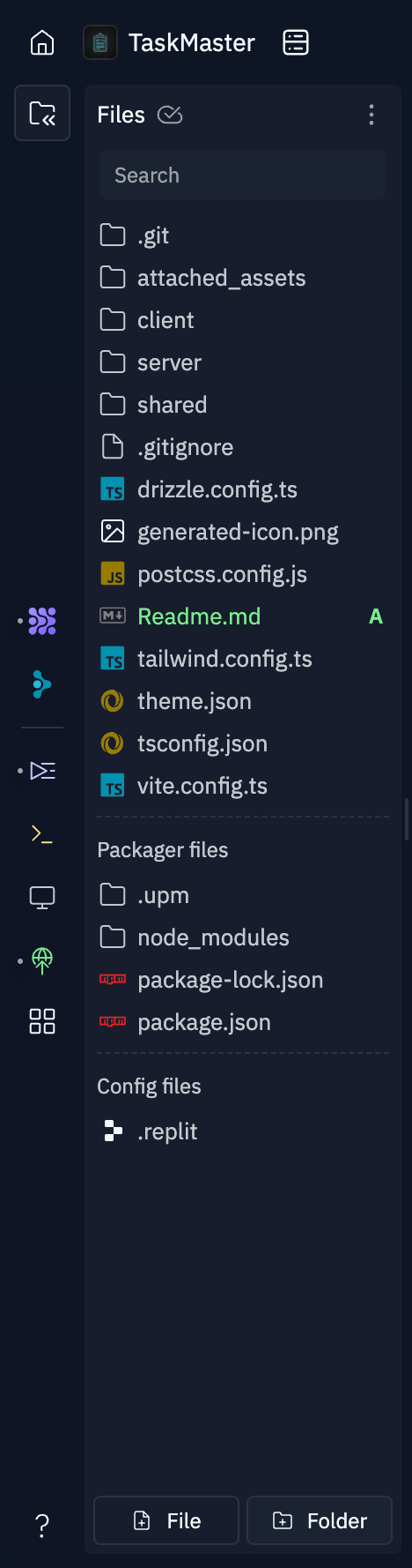 Replit
				vertical navigation ui component