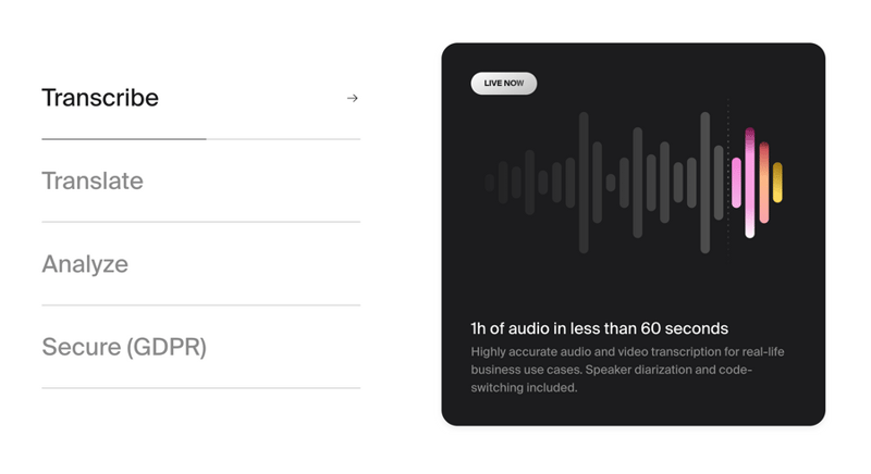 Gladia
				tabs ui component