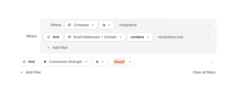 Attio
				query builder ui component