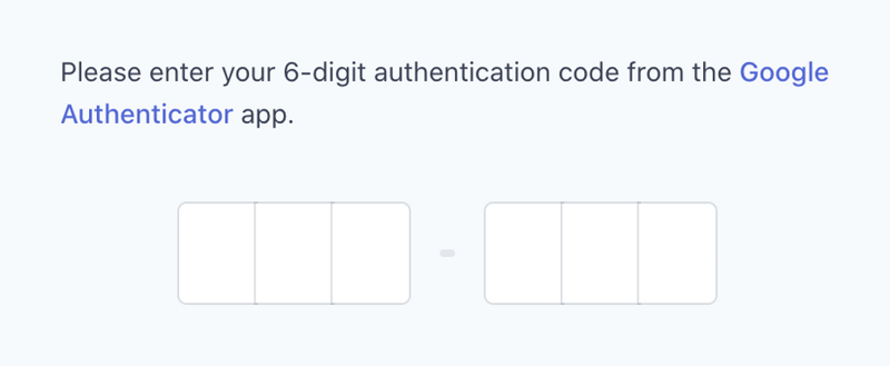Stripe
				input code ui component