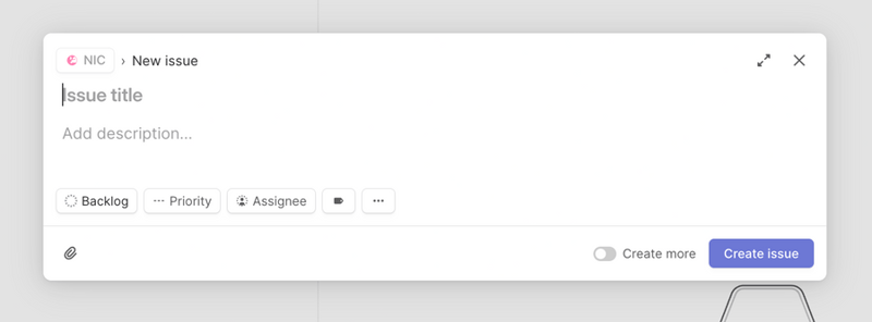Linear
				modal ui component