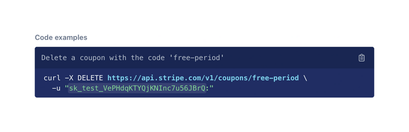 Stripe
				code block ui component