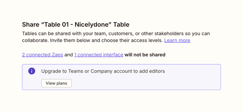 Zapier
				upgrade your plan ui component