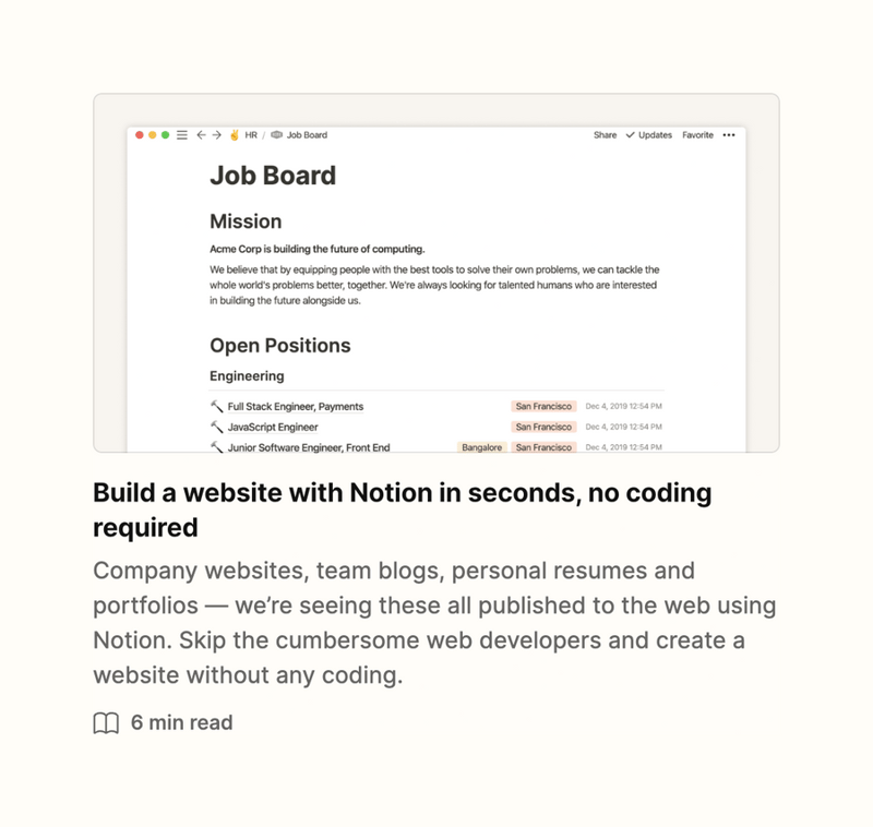 Notion
				card ui component