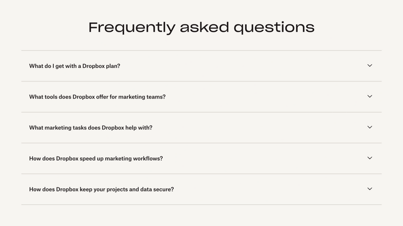 Dropbox
				faq ui component