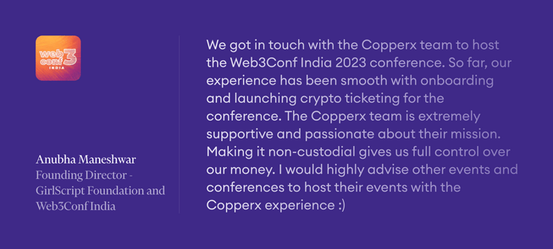 Copperx
				testimonial ui component