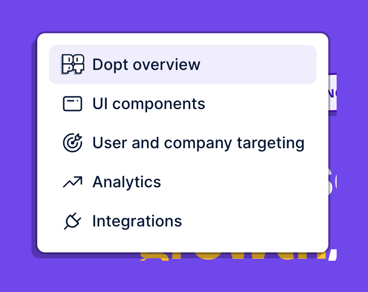 Dopt
				dropdown menu ui component